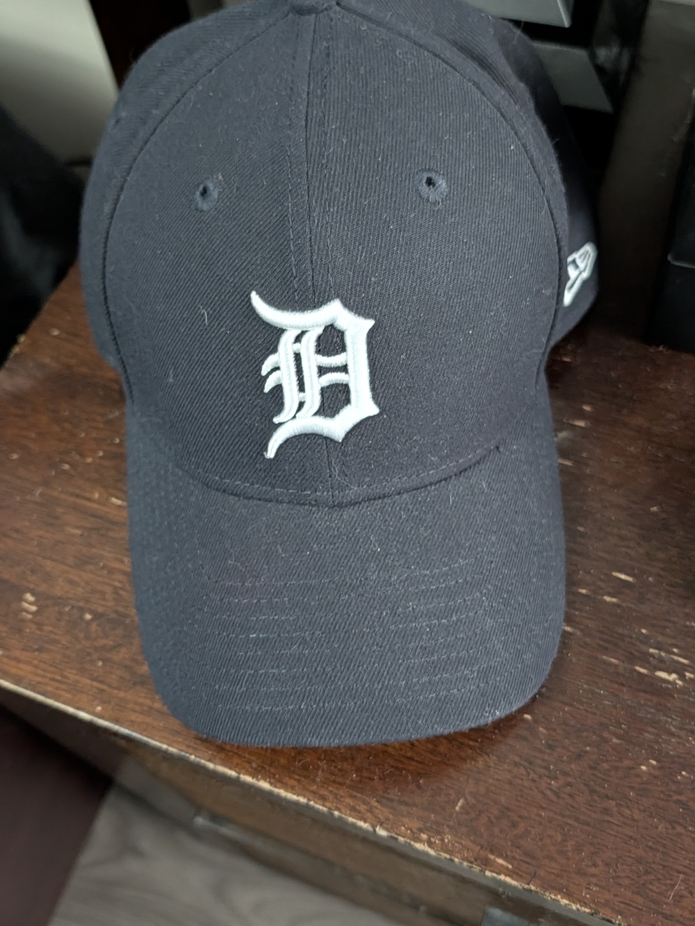 New Era Detroit 'D' Logo Black Baseball Cap